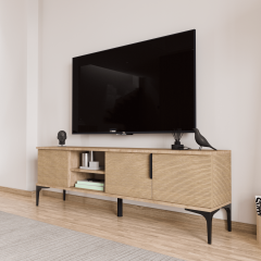 Tarz Tv Ünitesi , Raflı Tv Sehpası , 180 Cm Tv Konsolu, Ekonomik Tv Ünitesi (FULL YUNUS)