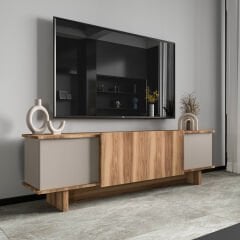 Diana 180 Cm Tv Ünitesi, Ceviz-dolunay Tv Ünitesi, Ekonomik Tv Ünitesi, Modüler Tv Ünitesi