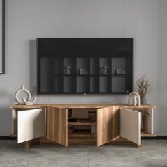 Diana 180 Cm Tv Ünitesi, Ceviz-dolunay Tv Ünitesi, Ekonomik Tv Ünitesi, Modüler Tv Ünitesi