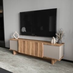 Diana 180 Cm Tv Ünitesi, Ceviz-dolunay Tv Ünitesi, Ekonomik Tv Ünitesi, Modüler Tv Ünitesi
