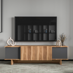 Diana 180 Cm Tv Ünitesi , Ceviz- Antrasit Tv Ünitesi, Modern Tv Ünitesi, Ekonomik Ünite