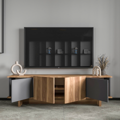 Diana 180 Cm Tv Ünitesi , Ceviz- Antrasit Tv Ünitesi, Modern Tv Ünitesi, Ekonomik Ünite