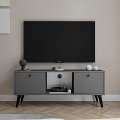 Force Tv Ünitesi 140 Cm , Antrasit , Tv Sehpası, Ekonomik Tv Ünitesi, Modüler Ünite