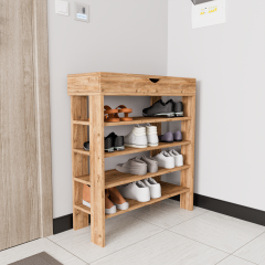 Royal Ayakkabılık , 4 Bölmeli , Saklama Gözlü , Atlantik Çam Ayakkabılık, Ekonomik Ayakkabılık