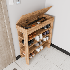 Royal Ayakkabılık , 4 Bölmeli , Saklama Gözlü , Atlantik Çam Ayakkabılık, Ekonomik Ayakkabılık