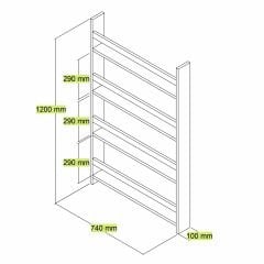 Nordik Duvar Rafı Atlantik Çam, Dekoratif Duvar Rafı, Çok Amaçlı Raf, Kitap Rafı, Aksesuar Rafı