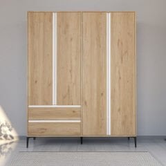 Rio 4 Kapılı Ekonomik, Modüler Dolap, Çocuk Odası, Genç Odası, Çok Amaçlı Dolap, Yatak Odası