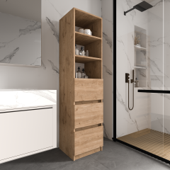 Eylül Çok Amaçlı Dolap 2 Raflı, 3 Çekmeceli, Ekonomik, Modüler, Banyo Mutfak Dolabı
