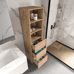 Eylül Çok Amaçlı Dolap 2 Raflı, 3 Çekmeceli, Ekonomik, Modüler, Banyo Mutfak Dolabı