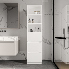 Eylül Çok Amaçlı Dolap 2 Raflı, 3 Çekmeceli, Ekonomik, Modüler, Banyo Mutfak Dolabı