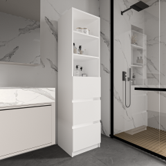Eylül Çok Amaçlı Dolap 2 Raflı, 3 Çekmeceli, Ekonomik, Modüler, Banyo Mutfak Dolabı