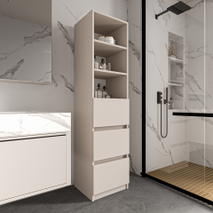 Eylül Çok Amaçlı Dolap 2 Raflı, 3 Çekmeceli, Ekonomik, Modüler, Banyo Mutfak Dolabı