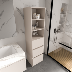 Eylül Çok Amaçlı Dolap 2 Raflı, 3 Çekmeceli, Ekonomik, Modüler, Banyo Mutfak Dolabı